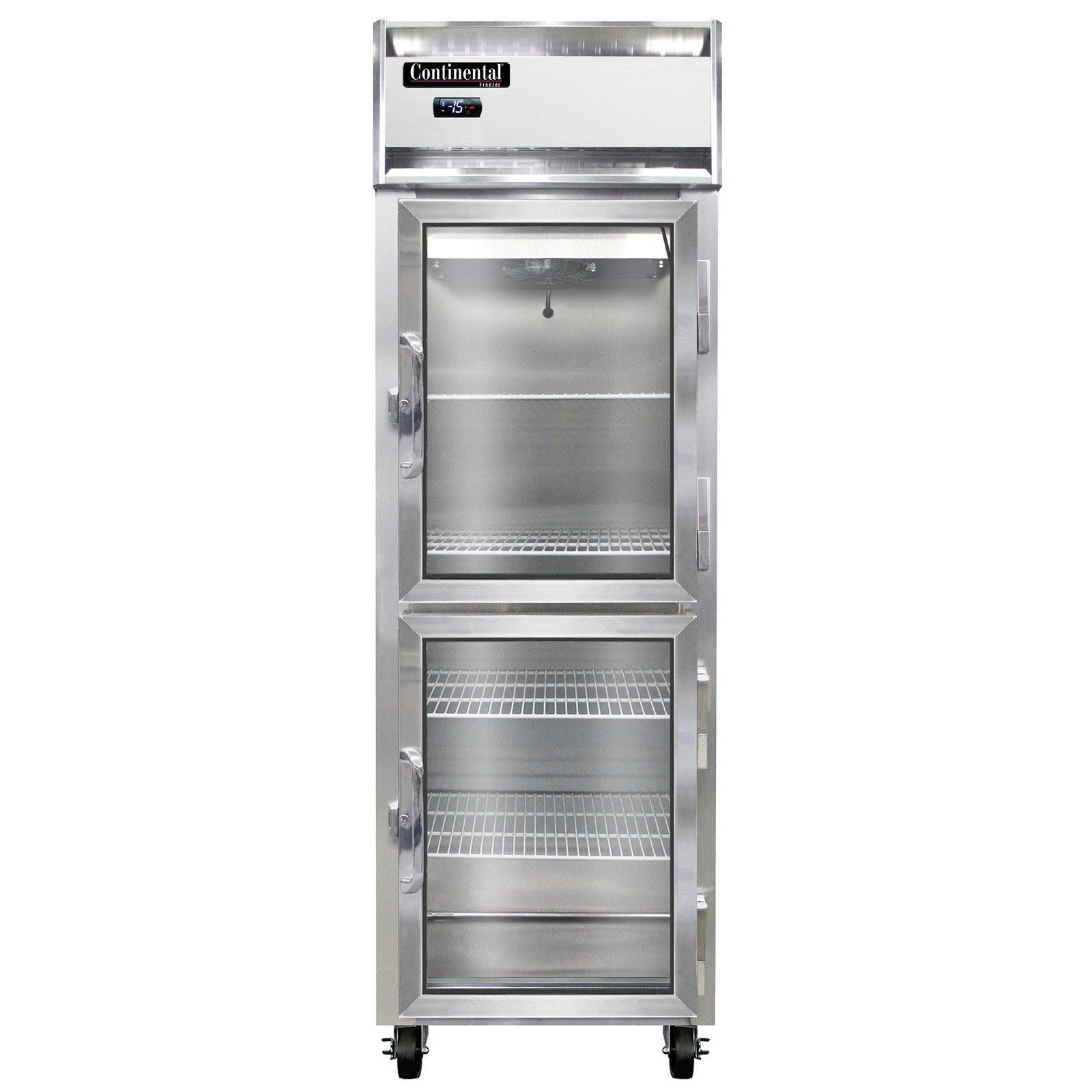 Continental Refrigerator 1F-LT-SA-GD-HD Reach-In Low Temperature Freezer