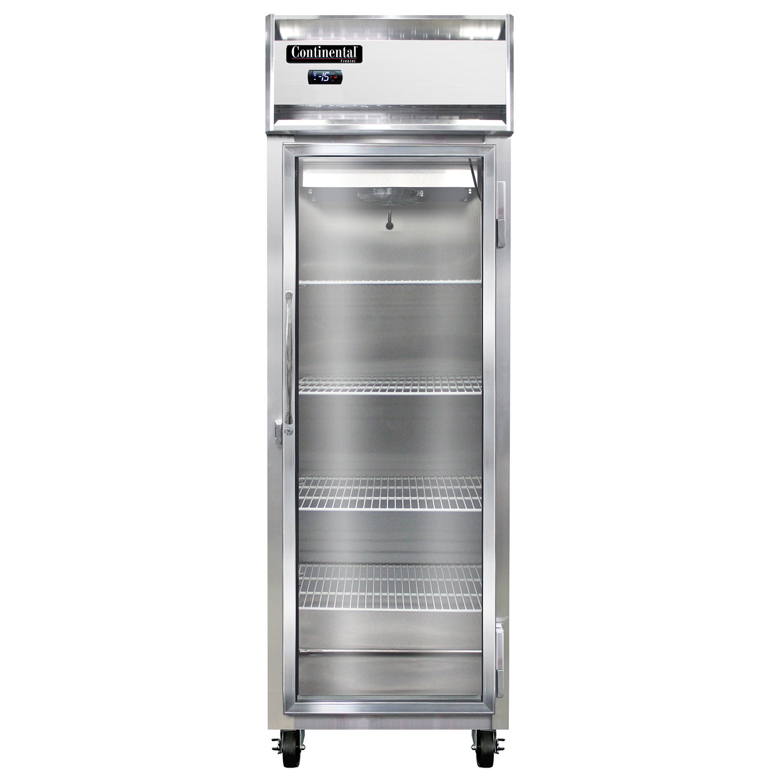 Continental Refrigerator 1F-LT-SS-GD Reach-In Low Temperature Freezer