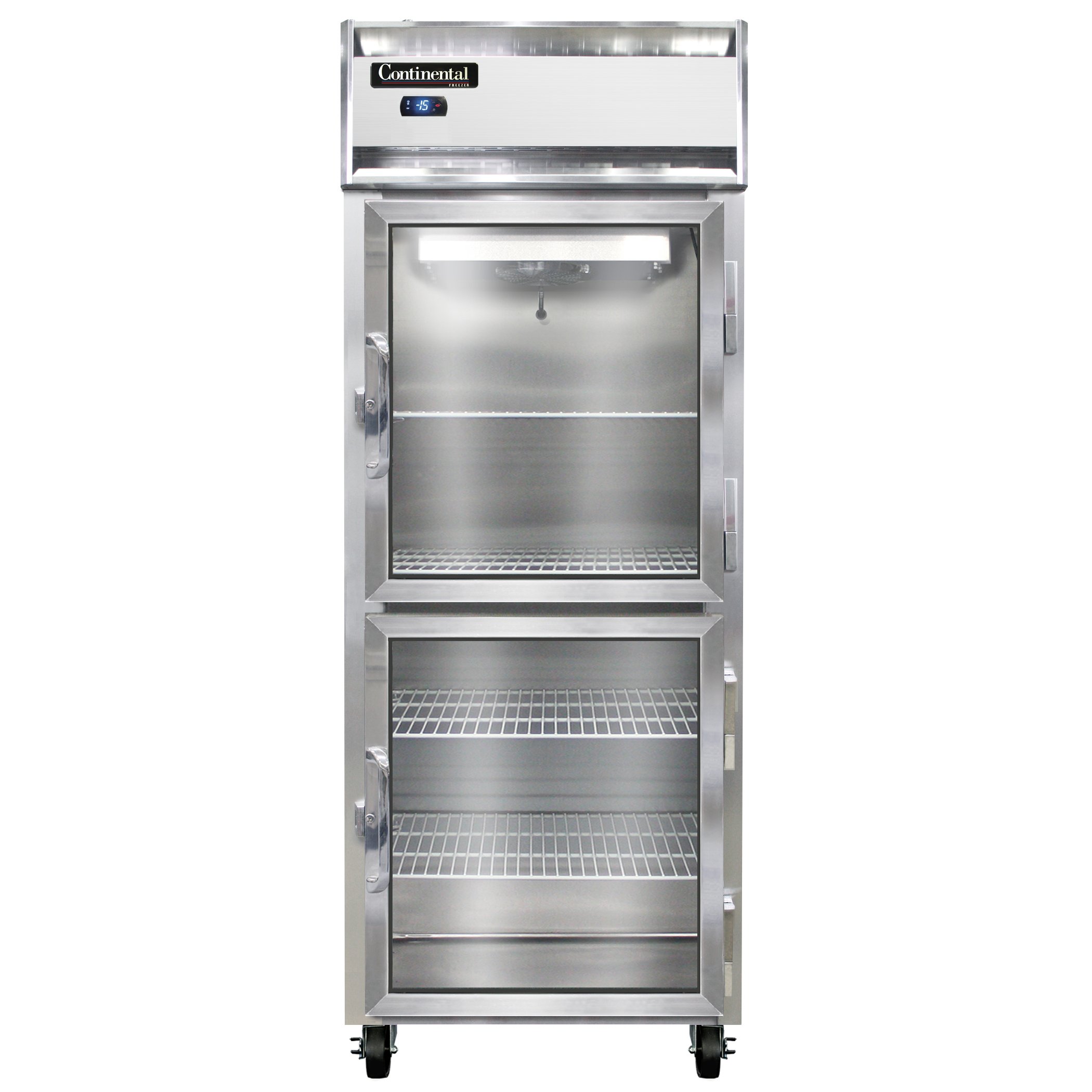 Continental Refrigerator 1FE-LT-GD-HD Reach-In Low Temperature Freezer