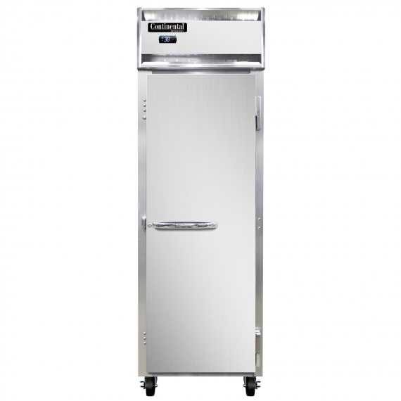 Continental Refrigerator 1RNSS 1-Section Reach-In Refrigerator w/ Solid Door, 20 cu. ft., 26