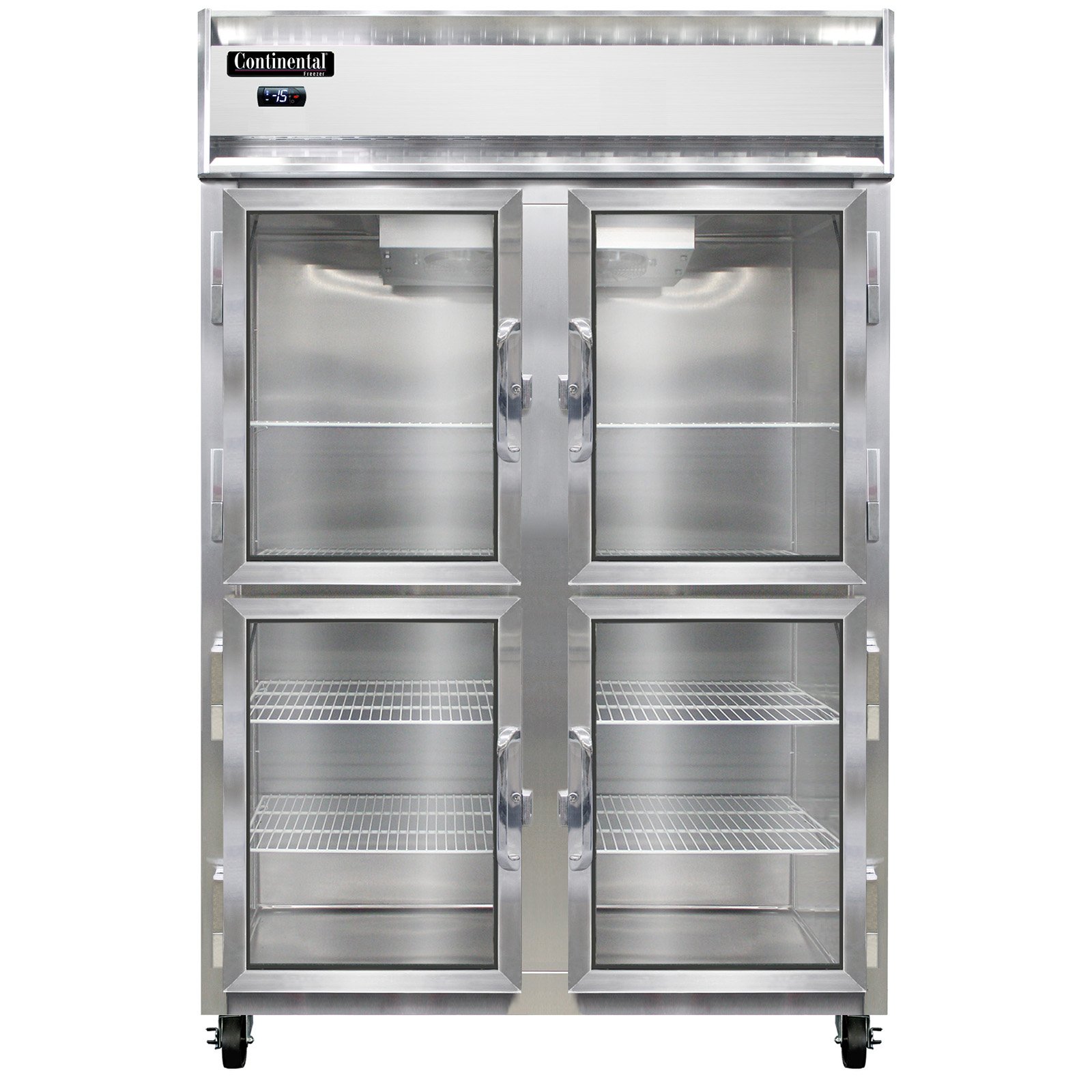 Continental Refrigerator 2F-LT-SA-GD-HD Reach-In Low Temperature Freezer
