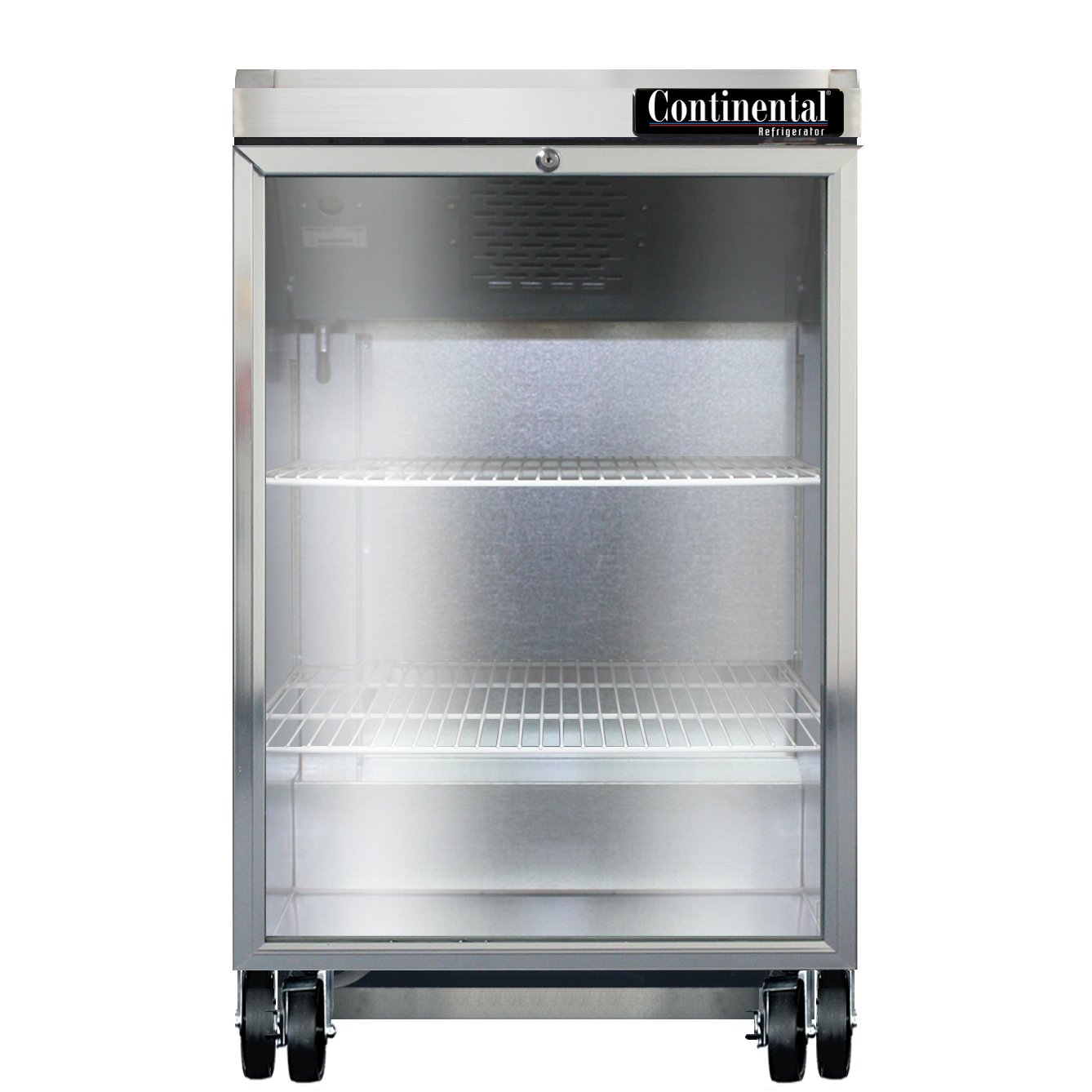 Continental Refrigerator BB24NSSGD Refrigerated Back Bar Cooler w/ Glass Door, 8 Cu Ft, 24