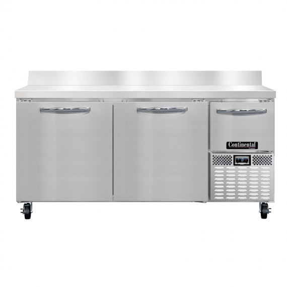 Continental Refrigerator FA68NBS Work Top Freezer Counter