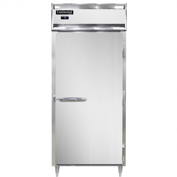 Continental Refrigerator D1FXNSAPT 1-Section Pass-Thru Freezer w/ 2 Solid Full-Doors