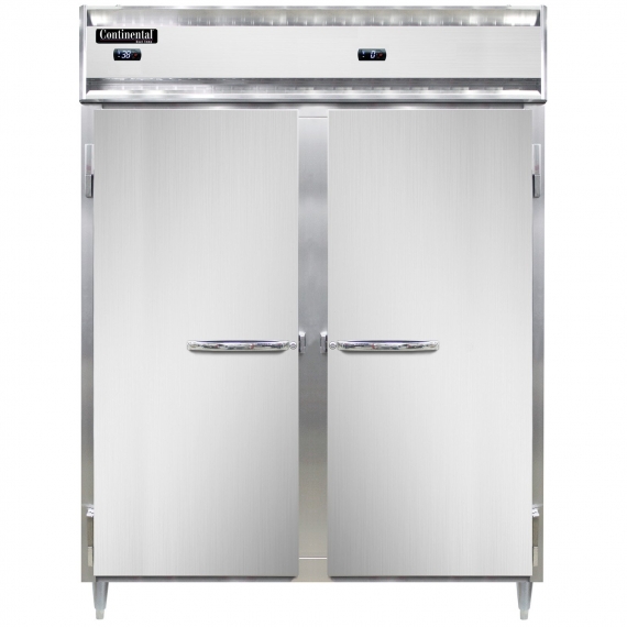 Continental Refrigerator D2RFENSA Reach-In Refrigerator Freezer w/ 2-Section, 2 Solid Full Doors