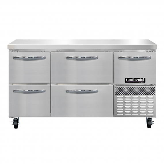 Continental Refrigerator FA60SN-D Work Top Freezer Counter