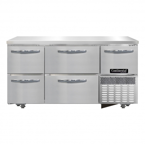 Continental Refrigerator FA60SN-U-D Reach-In Undercounter Freezer