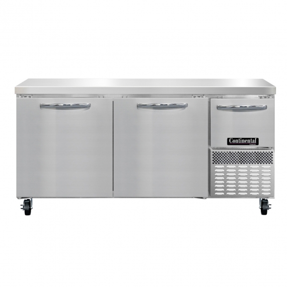 Continental Refrigerator FA68SN Work Top Freezer Counter