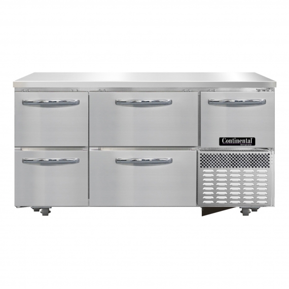 Continental Refrigerator RA60SN-U-D Reach-In Undercounter Refrigerator