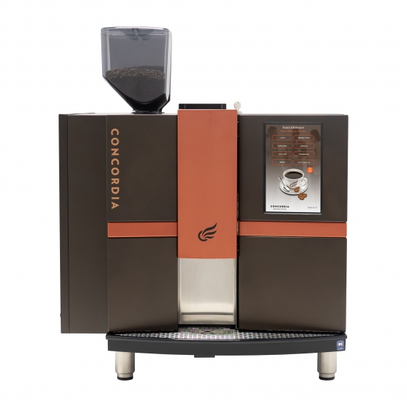 Concordia XPRESSTOUCH 6 Espresso Cappuccino Machine w/ 2 Hoppers, Superautomatic, 150 Cups/Hr.