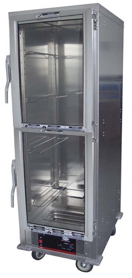 Cozoc HPC7008-C9S1(TD) Stationary Full Height Non-Insulated Heated/Proofing Cabinet, Glass Dutch Door