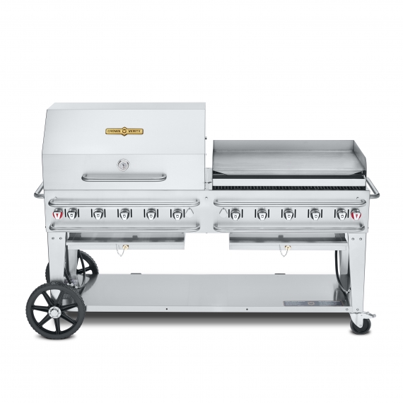 Crown Verity CV-RCB-72RGP-SI50/100 Outdoor Grill Gas Charbroiler