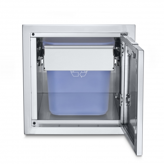 Crown Verity IBISC-GH Infinite Series Small Built-In Cabinet with Garbage Holder holds 21 qt. bins