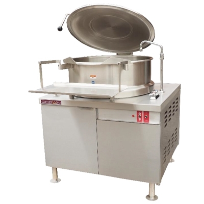 Crown DMS-30 Cabinet Base Stationary Direct Steam Kettle w/ 2/3 Jacket, 30 Gallon Capacity
