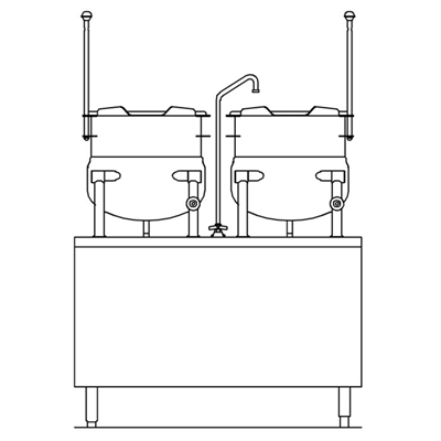 Crown DMT-10-10 Direct-Steam Kettle Cabinet Assembly