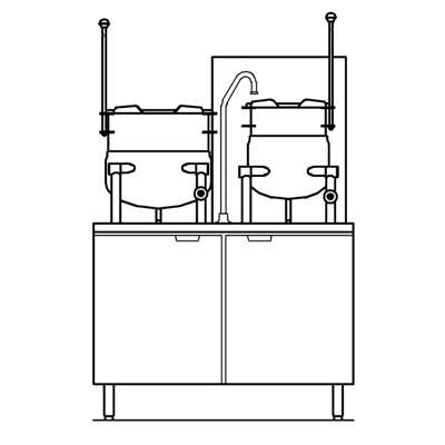 Crown GMT-10-6 Gas Kettle Cabinet Assembly