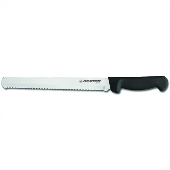 Dexter P94804B Bread/Sandwich Knife,Scalloped Slicer w High-Carbon Steel Blade