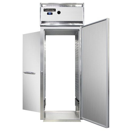 Continental Refrigerator DL1WI-RT Roll-Thru Heated Cabinet w/ 1-Section, Solid Full-Door