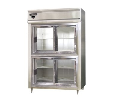 Continental Refrigerator D2RSNSSSGDHD Reach-In Refrigerator w/ 2 Sections, Sliding Glass Doors