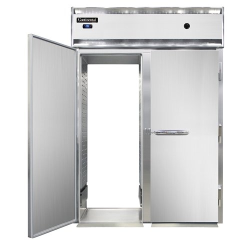 Continental Refrigerator DL2WI-RT-E Roll-Thru Heated Cabinet w/ 2-Section, Solid Full-Doors