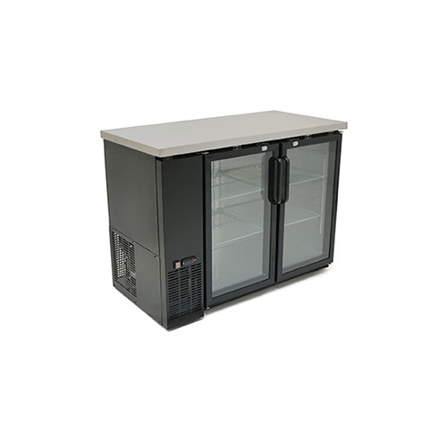 Eagle Group BPR-UBB-3G Refrigerated Back Bar Cabinet w/ 2 Glass Doors, 4 Shelves, Electronic