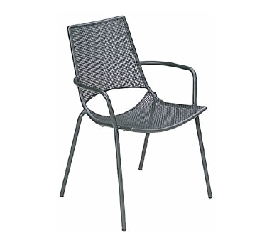 emu 151 Topper Stacking Armchair with Interlace Steel Mesh Back & Seat - Outdoor/Indoor