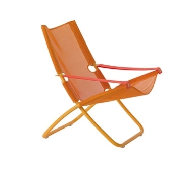 emu 201 Snooze Outdoor Lounge Chair w/ EMU-tex Fabric Seat & Back 