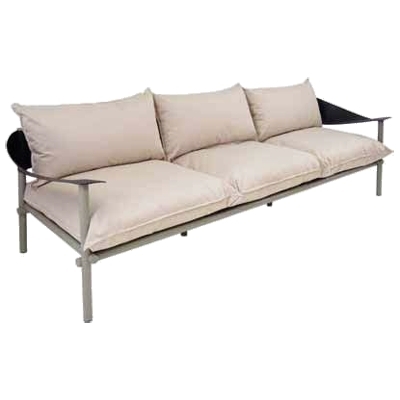 emu 731 Terramare Lounge Sofa w/ Eco-Leather Back & Aluminum Seat - Indoor/Outdoor