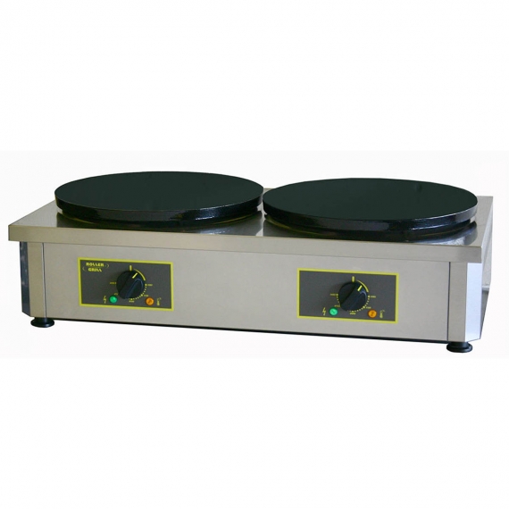 Equipex 400ED 34” Electric Diversa Crepe Machine W/ Double 15-3/4” Diameter Cast Iron Plates