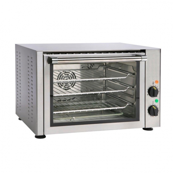 Equipex FC-34/1 Sirocco 22” Electric Quarter Size Countertop Convection Oven, 3 Wire Racks