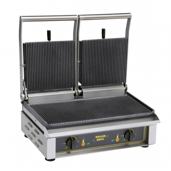 Equipex MAJESTIC Double Commercial Panini Press w/ Cast Iron Smooth Plates