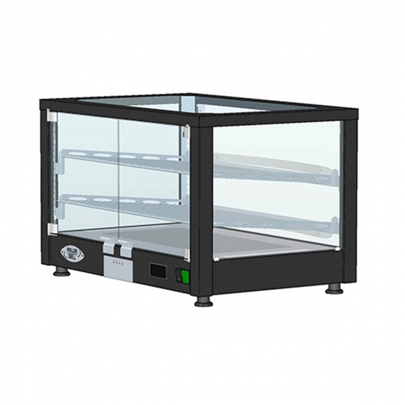 Equipex WD780B-2 30-1/2” Wide Electric Full-Size Countertop Warming Display With 2 Shelves