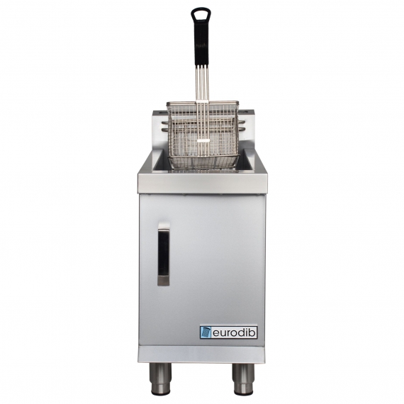 Eurodib USA CF15L Full Pot Countertop Gas Fryer w/ 15-lb Capacity, 1 Basket, 2 Burners, LP Gas