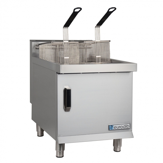 Eurodib USA CF30L Full Pot Countertop Gas Fryer w/ 30-lb Capacity, 2 Baskets, 4 Burners, LP Gas