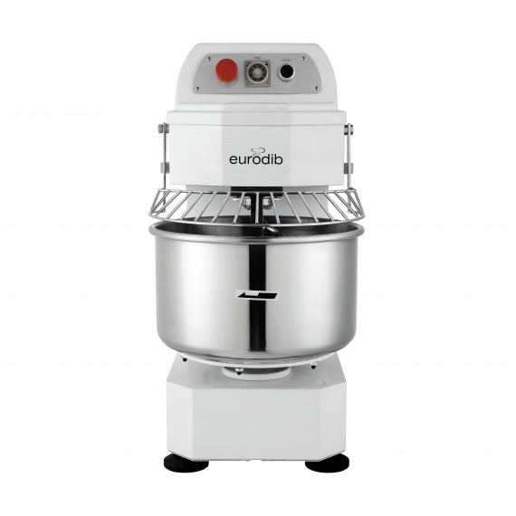 Eurodib USA LM20T Spiral Dough Mixer with 21-Qt Fixed Bowl, Single Speed, 1100 watts,17.5 lbs Dough Capacity