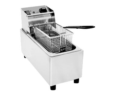 Eurodib USA SFE01820 Full Pot Countertop Electric Fryer w/ 6-Lb. Capacity, 1 Mesh Frying Basket