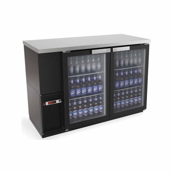 Fagor Refrigeration FBB-24-48G Refrigerated Back Bar Cabinet w/ 2 Glass Doors, 4 Shelves