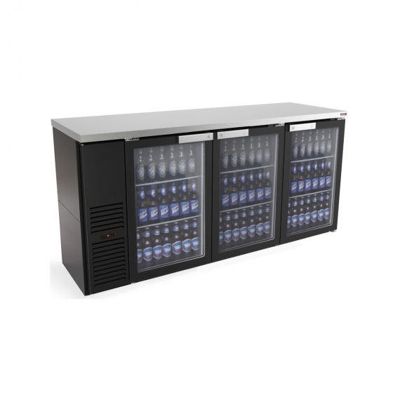 Fagor Refrigeration FBB-24-72G Refrigerated Back Bar Cabinet w/ 3 Glass Doors, 6 Shelves
