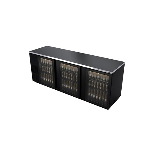 Fagor Refrigeration FBB-95G-N Refrigerated Back Bar Cabinet w/ 3 Glass Doors, 6 Shelves, 4 Rails