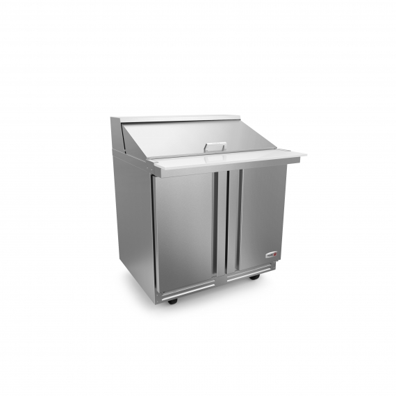 Fagor Refrigeration FMT-36-15-N Mega Top Refrigerated Unit w/ 2 Doors, 2 Shelves, (15) 1/6 Pans