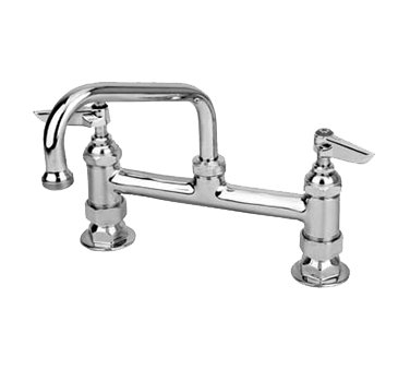 T&S Brass Pedestal Deck Mount Faucet | FMP #110-1149 w/ 8