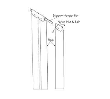 FMP 124-1249 Easimount® Strip Curtains, 6