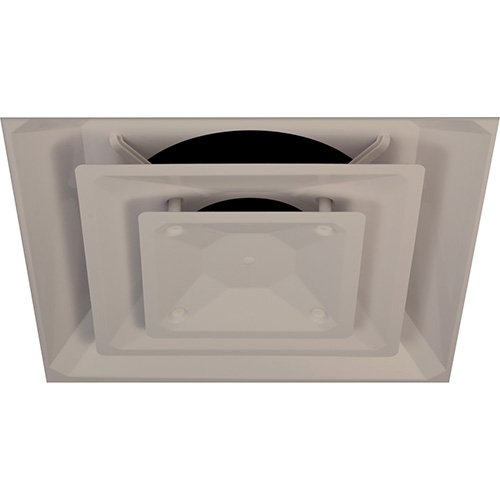 FMP 556-1015 3-Tier Air Diffuser w/ 4-Way Air Distribution, Square, 24