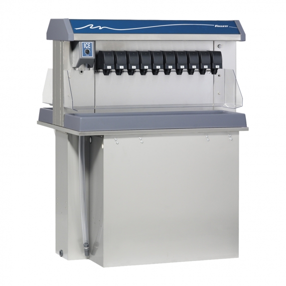 Follett VU300M20DP Ice and Beverage Dispenser with 20 Drink Valves, Dual Sided, 300 lb Storage 
