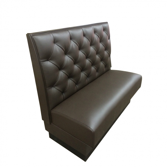 G & A DIAMOND TUFTED-S-42 Booth, Tufted Back and  Upholstered Seat