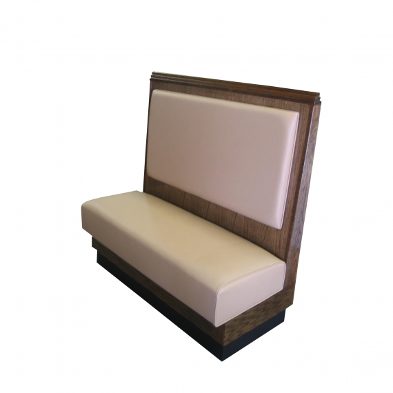 G & A PROVENCE-1/2-48 Plain Back, Upholstered Corner Booth 1/2 Circle, Wood Frame, 48