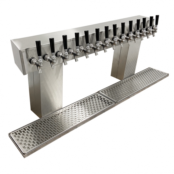 Glastender BRT-14-SS Bridge Draft Beer / Wine Dispensing Tower w/ (2) 6