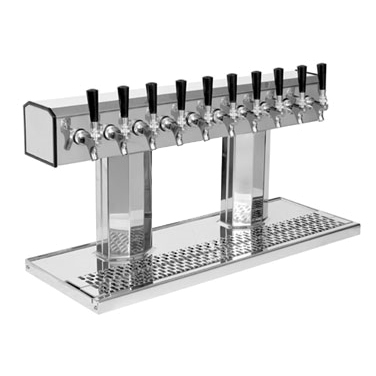 Glastender BT-10-MF Tee Draft Beer / Wine Dispensing Tower w/ (2) 5