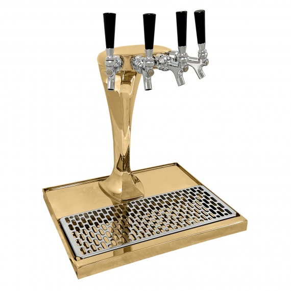 Glastender CBT-4-GFR Cobra Draft Beer / Wine Dispensing Tower w/ 1 Tower, 4 Faucets, Gylocol-Cooled