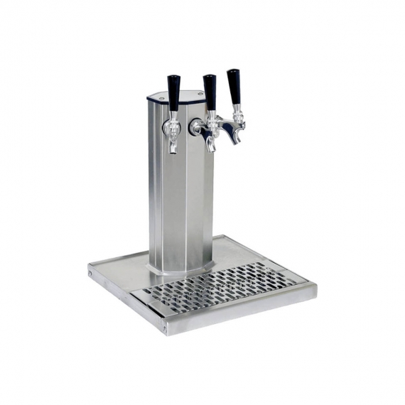 Glastender CT-3-MF Column Draft Beer / Wine Dispensing Tower w/ 1 Tower, 3 Faucets, Air-Cooled